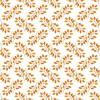 A pattern of orange leaves is spread across a white background. The leaves are arranged in a way that creates a sense of movement and energy. Scene is warm and inviting, evoking the feeling of autumn vector