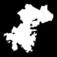 Khojavend district map, administrative division of Azerbaijan. vector