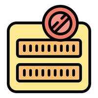 Server icon showing crossed out circle representing denial of service attack vector