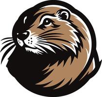 The mascot of the university of washington is an otter vector