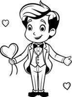 Coloring pages for boys and girls valentine coloring pages vector