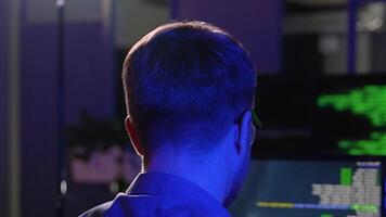 IT Programmer Creating Innovative Software Engineer Developing App, Program, Game video