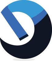 The logo for the company is blue and black vector
