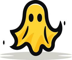 A ghost with a big smile on its face vector