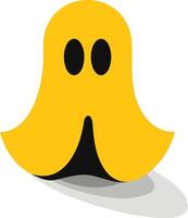A ghost with two eyes and a nose vector