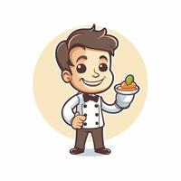 Chef character illustration vector