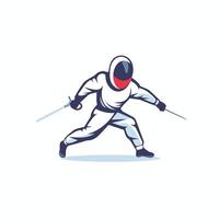 Fencing fencer, fencer, fencer, fencer, fencer, fencer vector