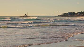 Person riding surfboard on top of wave video