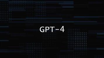 GPT-4 GLITCH TITLE ANIMATION WITH DIGITAL BACKGROUND video