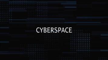 Cyberspace Glitch Title Animation With Digital Background video