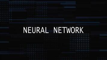 Neural Network Glitch Title Animation With Digital Background video