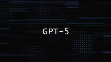 GPT-5 GLITCH TITLE ANIMATION WITH DIGITAL BACKGROUND video