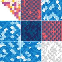 Abstract geometric pattern set vector
