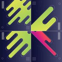 Abstract geometric background with colorful lines and shapes vector