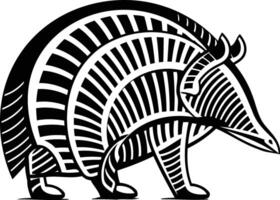 An armadillo in a tribal style vector