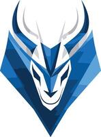 The logo for a team called the blue bulls vector