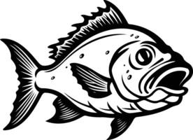 A fish with its mouth open and its mouth open vector