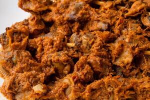 Sate Kerang Or Satay Kerang is a Traditional Indonesian Food made from Shell and covered with sauce. Sate Kerang Angkringan. photo