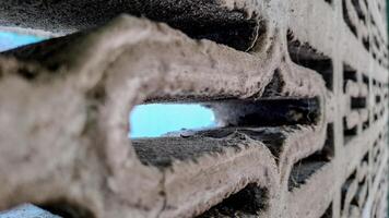 geometric pattern etched into a concrete surface photo