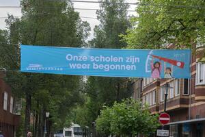 Flag School Are Open Again At Amstedam The Netherlands 22-8-2021 photo