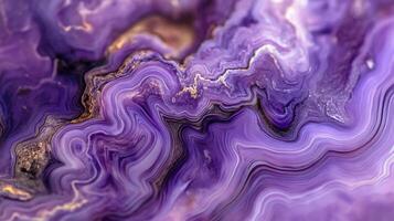 Close-up of charoite crystal with swirling purple patterns photo