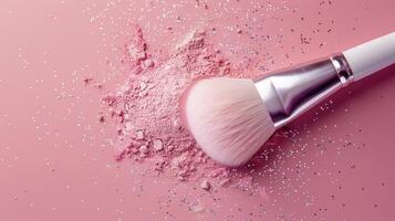A Gentle Touch of Pink Powder and Glitter photo