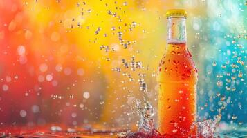 A Refreshing Splash of Summer in a Glass Bottle photo