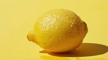 A Single Lemon Basking in the Warmth of a Summer Afternoon photo