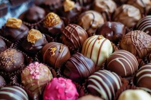 Rich and Tempting Chocolate Offering a Decadent Experience of Sweetness and Flavor photo