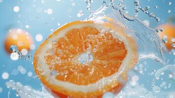 A Slice of Sunshine Splashing Through the Air photo