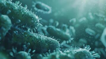 A Microcosm of Life A Close-Up View of a Viral Landscape photo