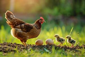 From Egg to Young Bird Through Stages of Growth photo