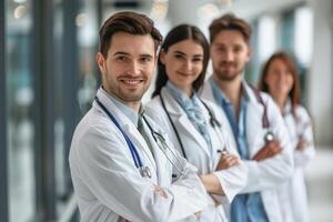 Successful Medical Team of Doctors Achieving Excellence in Healthcare photo