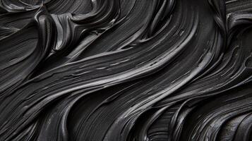 Abstract Black Swirls A Symphony of Shadows and Light photo