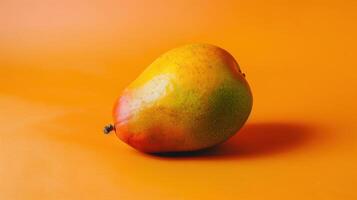 A Ripe Mango's Gentle Embrace on a Summer Day photo