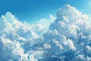 A Captivating View of Clouds and Light Filtering Through photo