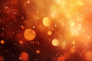 Warm golden light shimmering softly in the evening glow photo