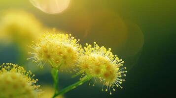 Sun-Kissed Blooms in a Springtime Garden photo