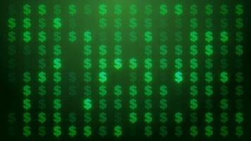 Dollar background loop video