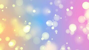 Abstract shining blurred glowing bokeh lights effect background. 4K video