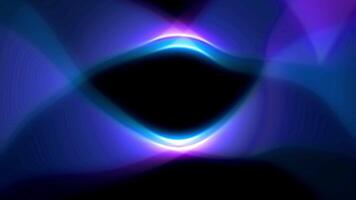 Abstract blur mist smoke texture on black background. Gradient wave curve lines with blend colorful neon glow for overlay element. video