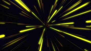 Motion Background HD with Fast Yellow Blur Shinny Lines in Space as a Black Reddish Background, Loop, 60 FPS, Perfect for Dynamic Graphics Design Projects and Visual Effects video