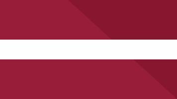 Animation of the appearance and disappearance of a flat flag 2D Latvia video