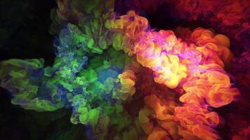 abstraction on the theme of the cosmic nebula and the birth of new universes video