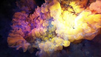 abstraction on the theme of the cosmic nebula and the birth of new universes video