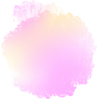 Rosa Gelb Gradient Bürste Schlaganfälle mischen in texturiert Fett gedruckt Hand gezeichnet Grunge endet png