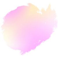 Pink Yellow gradient brush strokes merging into rough rugged hand drawn grunge marks png