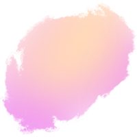Gorgeous Pink and Yellow gradient brush strokes blending into soft rugged grunge marks png
