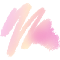 A messy pink Yellow gradient stroke with gritty hand drawn textures png
