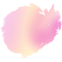 Roughly textured pink and Yellow gradient stroke with a hand sketched vibe png